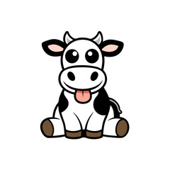 funny cow cartoon