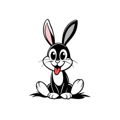  A cute bunny with big ears