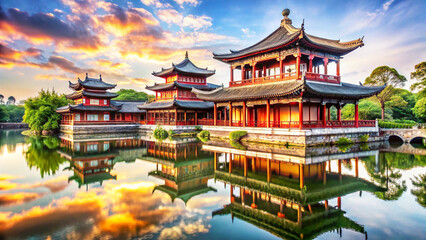 Obraz premium Shaolin is a Buddhist monastery in central China. 