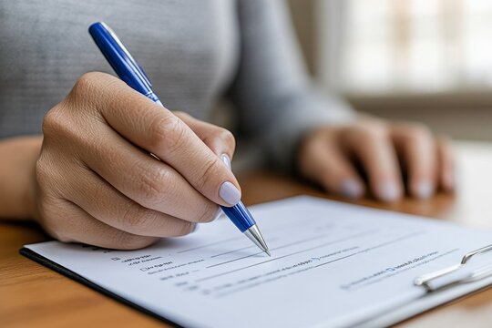 A hotel guest filling out a survey about their stay on a digital feedback form