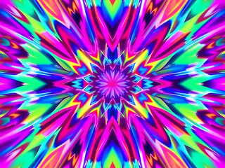 Obraz premium A Mesmerizing 3D Abstract Multicolor Visualization