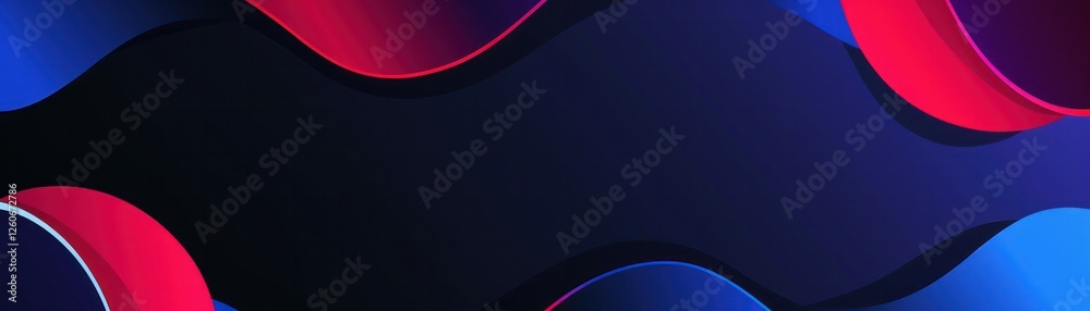 Poster abstract backgrounds blue red gradient shapes illustration dark curve wave color palette smooth flui