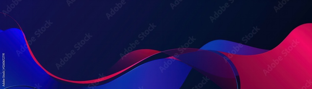 Poster abstract backgrounds blue red gradient shapes illustration dark curve wave color palette smooth flui