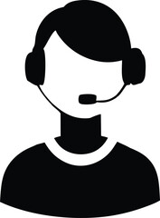 Customer Support Icon &ndash; Communication and Help Service Symbol