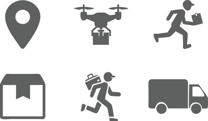 Delivery Icons Collection &ndash; Shipping, Logistics, and Courier Service Vector Set