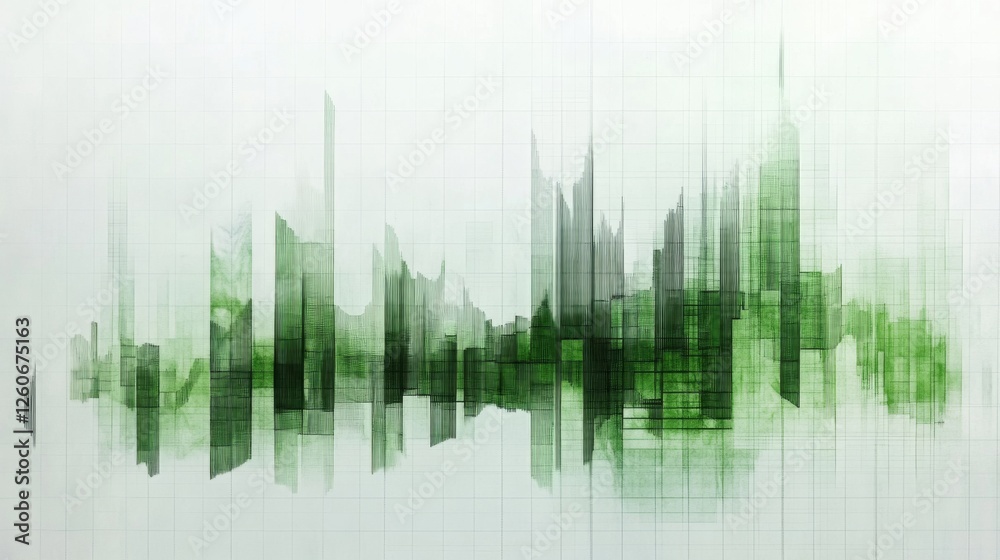 Poster a financial bar chart showing comparison of investment returns, with green bars rising sharply to sy