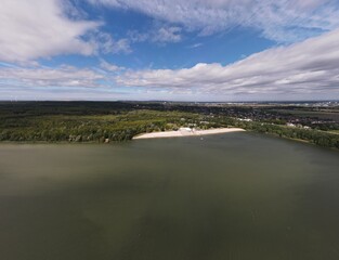 Aerial View of Otto-Maigler-See, Germany – Scenic Lake and Nature Landscape
