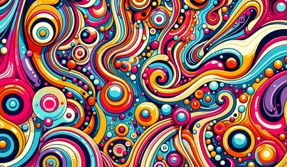 Obraz premium colorful psychedelic pattern