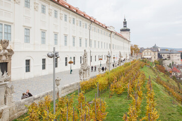 view of the cathedral of st. Barbora in Kutna Hora. Kutna Hora in Czech Repiublic