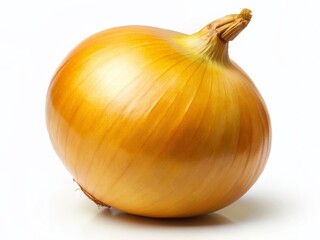 Fresh Yellow Onion Isolated on White,  High-Resolution Stock Photo for Culinary & Food Photography