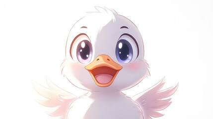 Obraz premium Adorable Baby Duck Illustration