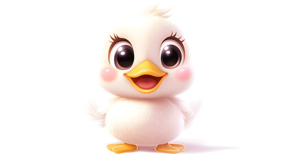 Fototapeta premium Adorable Baby Duck Illustration