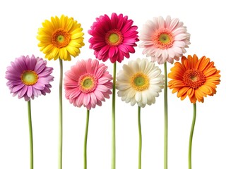 daisies on a white isolated background