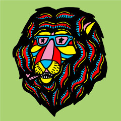 heavy monster tshirt graphic horror death metal horror illustration skull skeleton band graphic shirt design artwork art print hand drawing ape dog gnarly drop dead