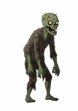 funny cartoon zombie