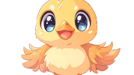 Fototapeta premium Cheerful Chick Illustration