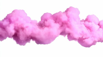 Fototapeta premium Fluffy pink smoke swirling in the air.