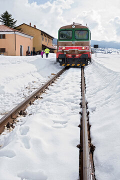 Treno storico "transiberiana" d'italia.