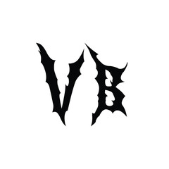 VB monogram logo design letter text name symbol monochrome logotype alphabet character simple logo