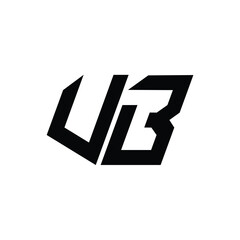 VB monogram logo design letter text name symbol monochrome logotype alphabet character simple logo