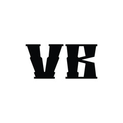 VB monogram logo design letter text name symbol monochrome logotype alphabet character simple logo