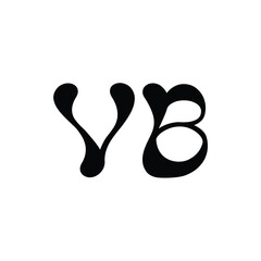 VB monogram logo design letter text name symbol monochrome logotype alphabet character simple logo