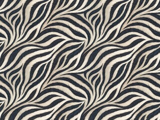 Elegant and Fluid Abstract Leafy Pattern in Monochrome Tones for Modern Design Projects