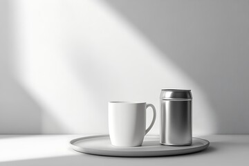 coffee mug mockup product sample. White coffee mug mockup, cup mockup, White Coffee Cup with Space for Text or Logo, Mockup of a Plain White Mug with a Cozy Background. Mockup of a Plain White Mug 