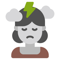 Illustration of a Person Experiencing Stress