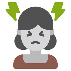 Frustrated Woman Emoji Representing Stress