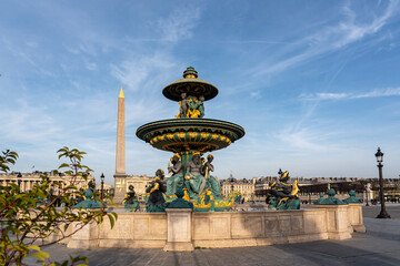France, the famous Place de la Concorde in Paris. L'Obelisque visible.