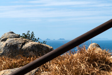guardrail on the seaside cliff