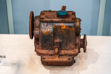 Vintage Rusted Mechanical Component: A Testament to Industrial History