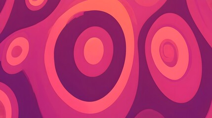 Abstract Pink and Purple Swirling Circles Background