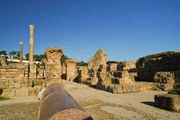 Il complesso archeologico con i resti delle Terme di Antonino, Area archeologica di Cartagine, Cartagine, Tunisia, Nord Africa