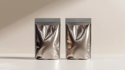 Realistic Food Supplement Pouch Mockup for Product Presentation