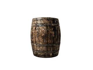 Obraz premium old barrel isolated on white
