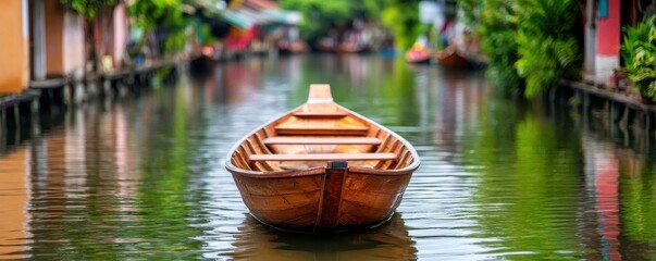 Obraz premium exotic destinations adventure romantic. Floating Markets in Thailand Experience vibrant canals with romantic boat rides through bustling, colorful marketplaces