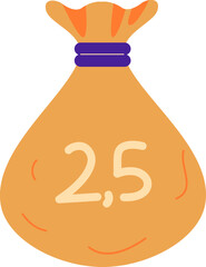 Ramadan Zakat Bag Illustration