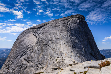 Half Dome Hike up the famously dangerous Half Dome Cables in Yosemite National Park.