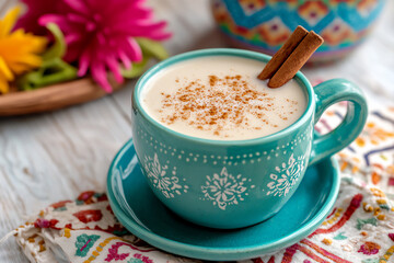  horchata latte close-up