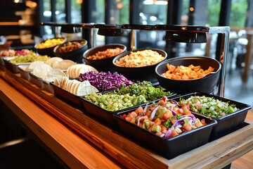 Fototapeta premium taco bar setup