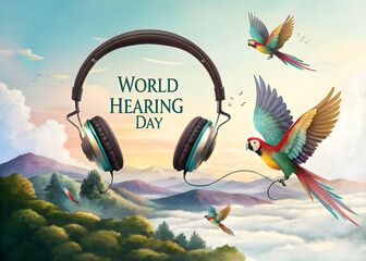 Hearing Day, World Hearing Day, Poster,  World Hearing Day banner, 
