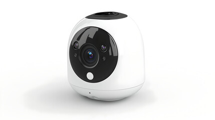 Modern Spherical White Security Camera