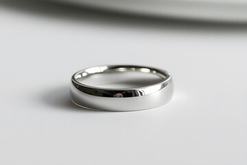 Precious gold rings for newlyweds on a background of flowers. Wedding rings for a couple.