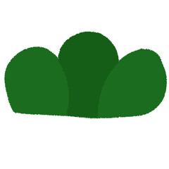 Bright flowers and bushes