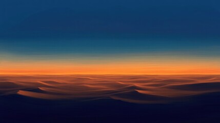 Fototapeta premium Aerial view of desert sunset