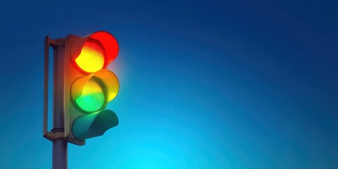 Traffic Light Red Yellow Green Minimalist Design