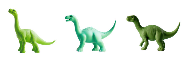 Obraz premium Colorful Dinosaur Toy Figurines for Children's Play and Fun