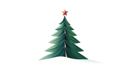 Obraz premium Origami Christmas Tree